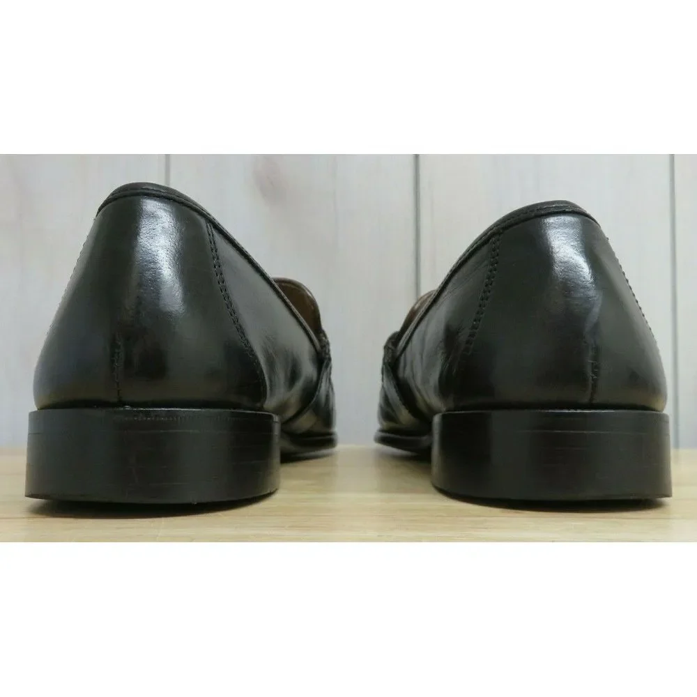 Mens Florsheim 12073 Woven Leather Dress Shoes Loafers Slip On Size‎ 9 D
